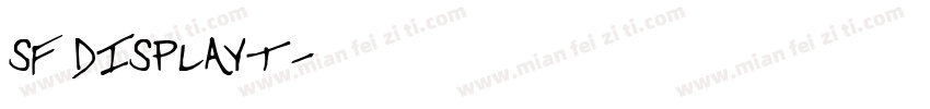 SF DISPLAYT字体转换